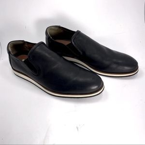 BACCO BUCCI CENTURY II  LEATHER SHEEP SKIN SLIP-ON COLOR BLACK SZ 9.5.